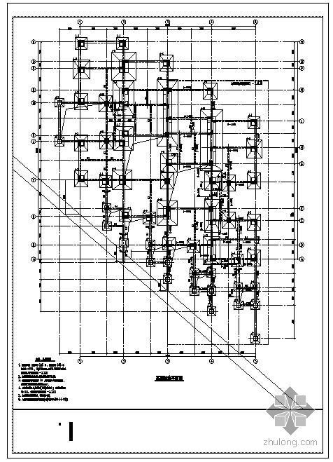 异型柱结构配筋图资料下载-某异型柱框架别墅结构图