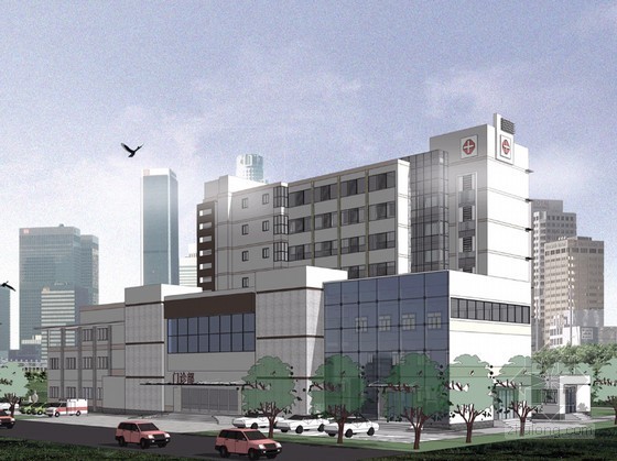 500床位综合医院设计资料下载-某小型综合医院概念设计