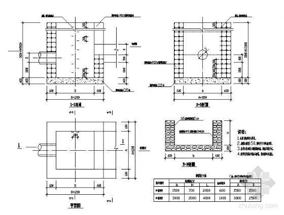 水沉砂施工资料下载-沉砂井大样图