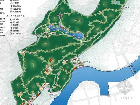 县城景观详细规划方案资料下载-[赣州]县城森林公园修建性详细规划