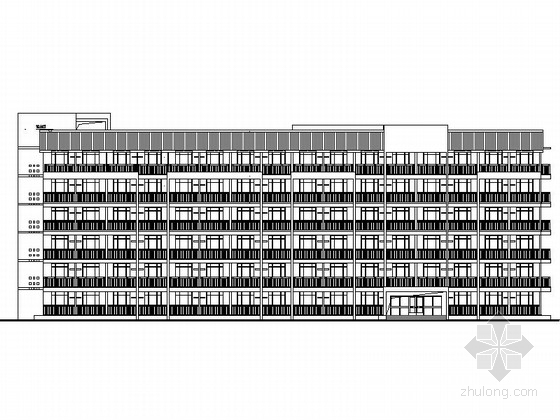 六层医院建筑施工图资料下载-[安徽]某六层宿舍建筑施工图
