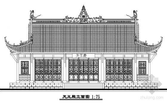 古建寺院CAD设计图资料下载-某古建寺院建筑修复性规划及设计