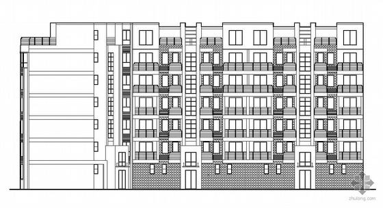 6层住宅楼建筑方案图资料下载-[成都]某6+1层的底商住宅楼建筑施工图