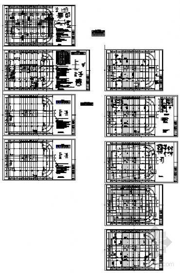 地下室防水板结构图纸资料下载-邯郸某招贤大厦地下室及基础结构图