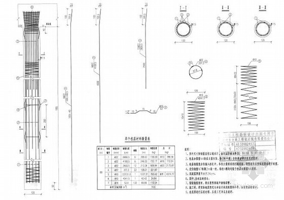 [四川]主桥60m+90m+60m变截面连续梁桥施工图421张（含现浇等截面梁）-基桩钢筋构造图 