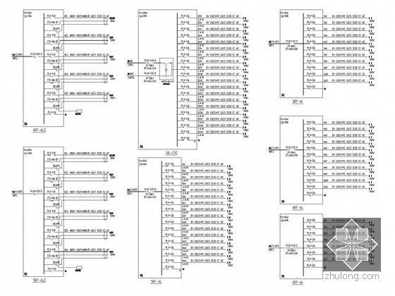 [浙江]15万平大型医院主副楼全套电气施工图纸389张（知名设计院最新编制）-配电系统图四