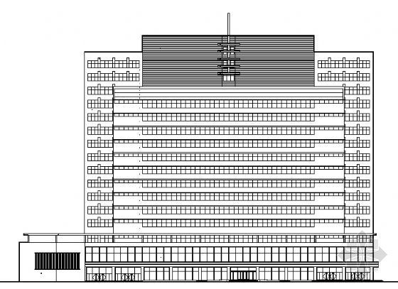 青岛某十六层国际商务大厦建结水电暖施工图