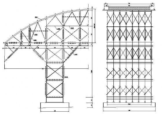 石拱桥图纸设计说明资料下载-1-40石拱桥设计图