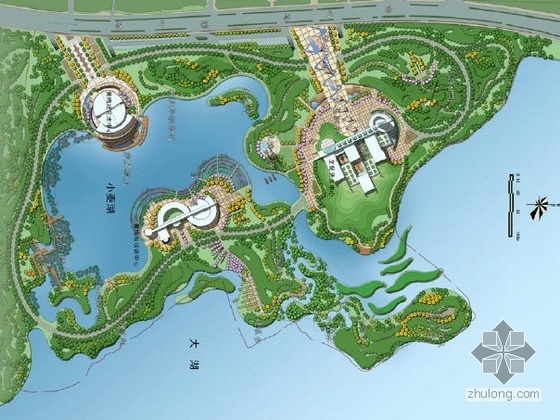 河流景区景观设计资料下载-安徽风景区公园景观设计