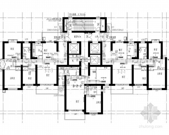小区燃气设计dwg资料下载-[湖北]超高层住宅楼防排烟系统设计施工图（含燃气）