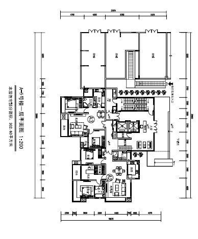 [江苏]高层高端型多业态城市综合体建筑设计方案文本-高层高端型多业态城市综合体建筑平面图