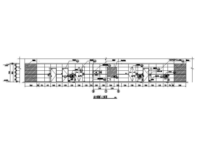 [成都]地铁三号线动物园站公共区域装修施工图（含效果图）-[成都]车站公共区装修深化设计立面图