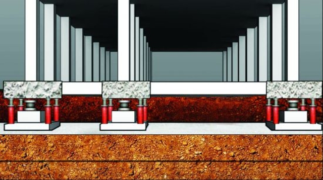铅芯隔震资料下载-基础隔震施工技术如何应用在高层建筑中