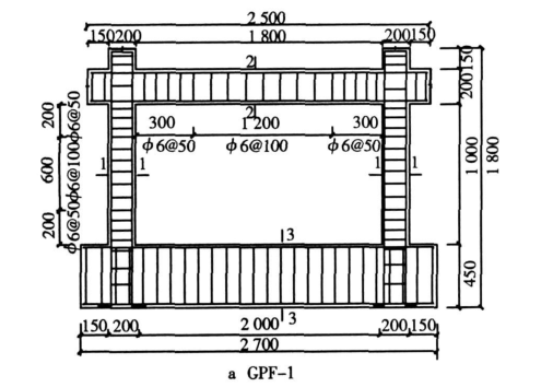 砌体框架结构资料下载-多层砌体填充墙框架结构的非线性有限元分析