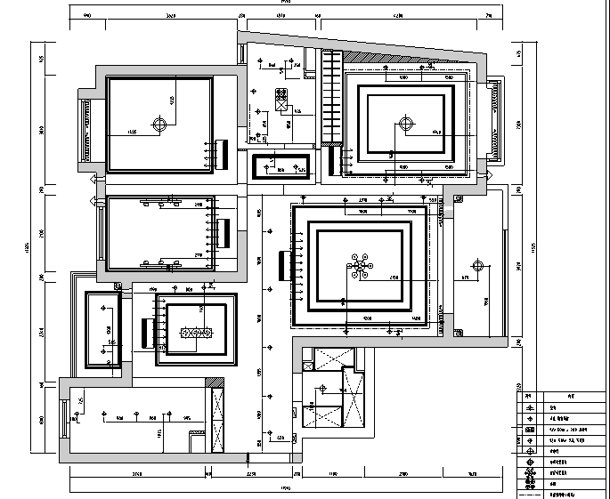 室外储物间资料下载-[上海]国际花园美式古典风格住宅设计施工图（附效果图）
