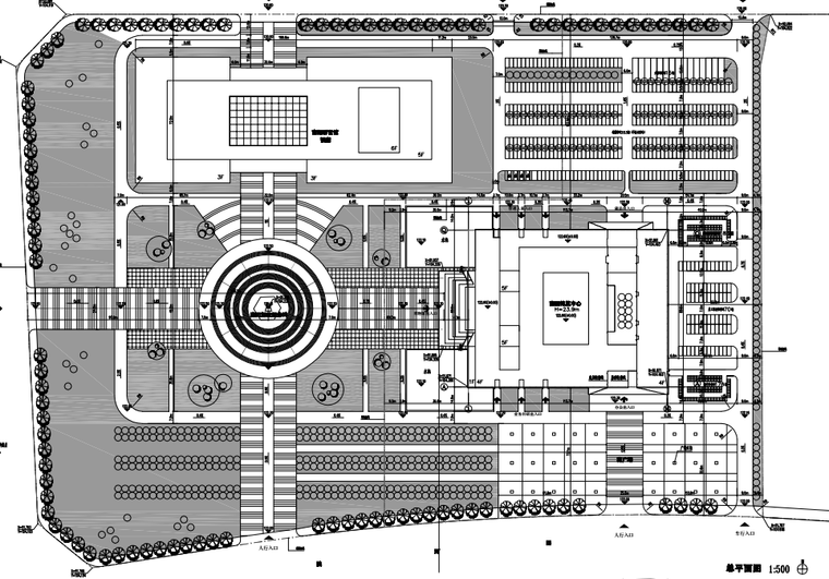 南阳博物馆建筑设计方案-总平面图2