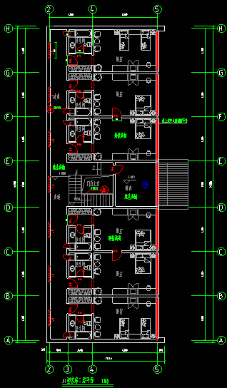 四星级酒店标准间建筑图资料下载-标准间全套施工图