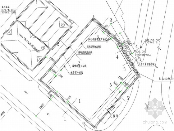 钢管桩施工资料资料下载-[山东]深基坑钢管桩加锚杆支护施工图（含计算书）