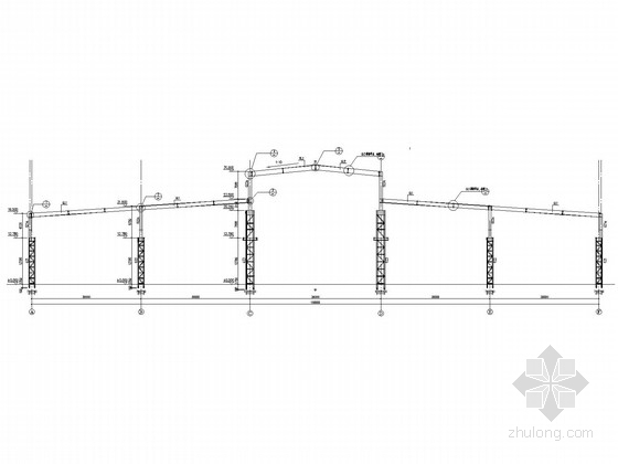 30米门式刚架结构资料下载-[山东]156米跨门式刚架厂房结构施工图(含建施)