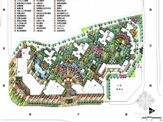 广西园林景观石资料下载-[广西]现代学院风情自然主义社区设计方案