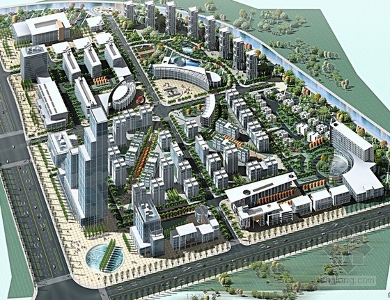 企业总部方案文本资料下载-[上海]企业总部基地规划及单体设计方案文本（知名设计院）