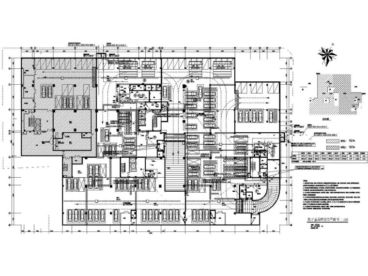[浙江]综合大楼图书馆档案馆强电智能化全套施工图（含发电机房）-地下室战时动力平面图