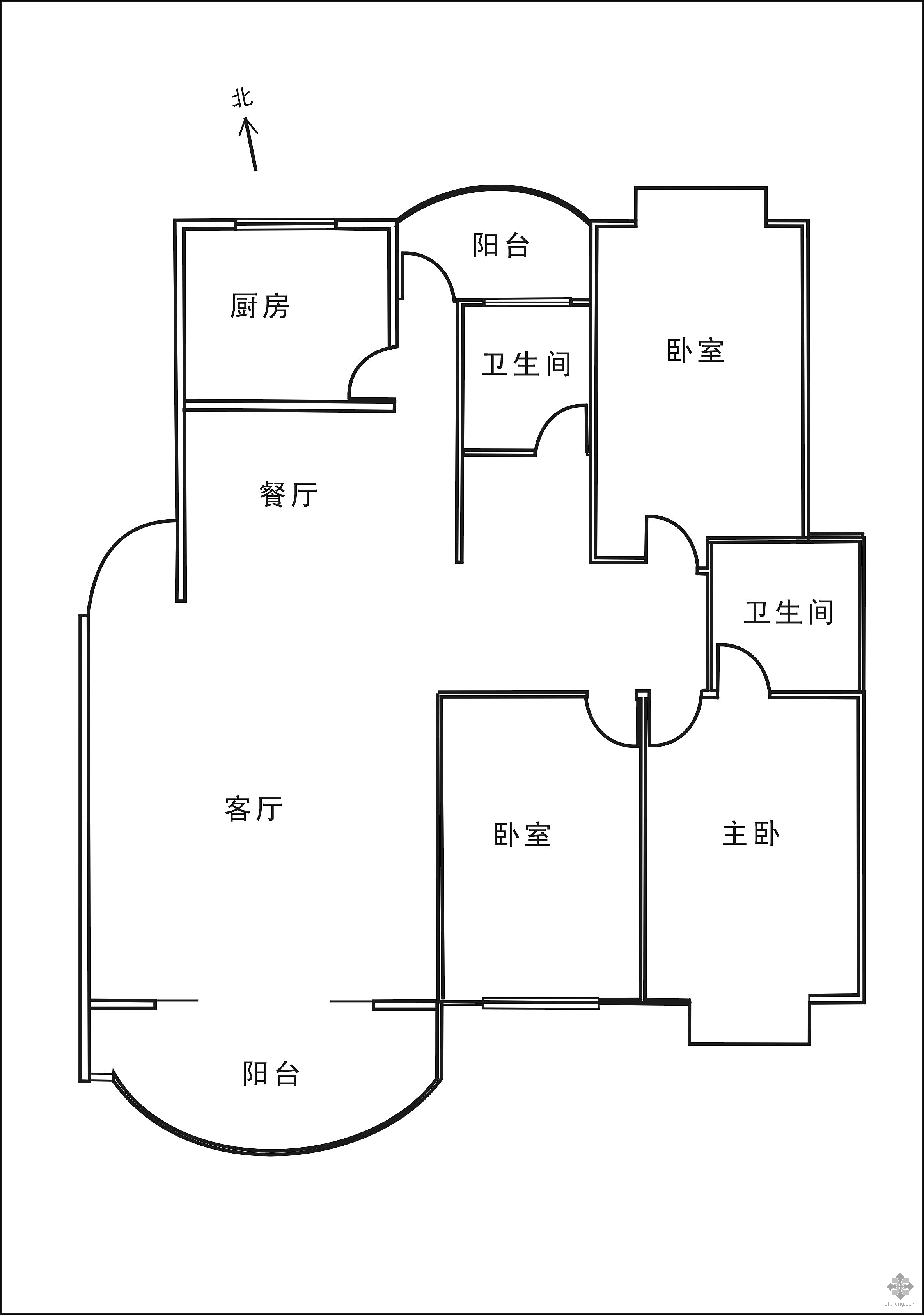 新买的房子,请大家点评一下户型