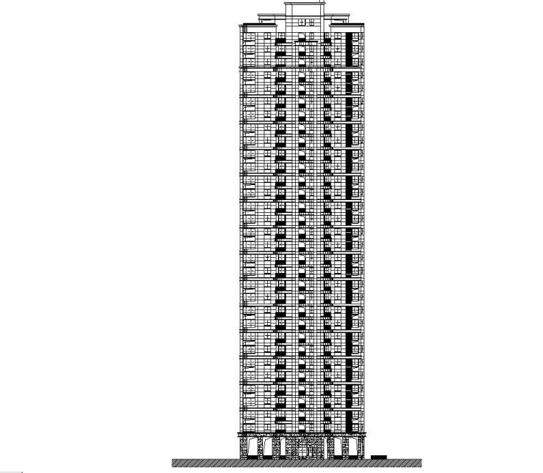 框架剪力墙住宅施工图资料下载-[四川]超高层及低层框架剪力墙结构住宅建筑施工图（含商业建筑）