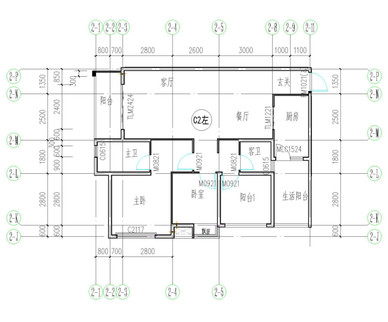 珺玺小区工程单位工程质量逐套验收实施方案-套型设计图2