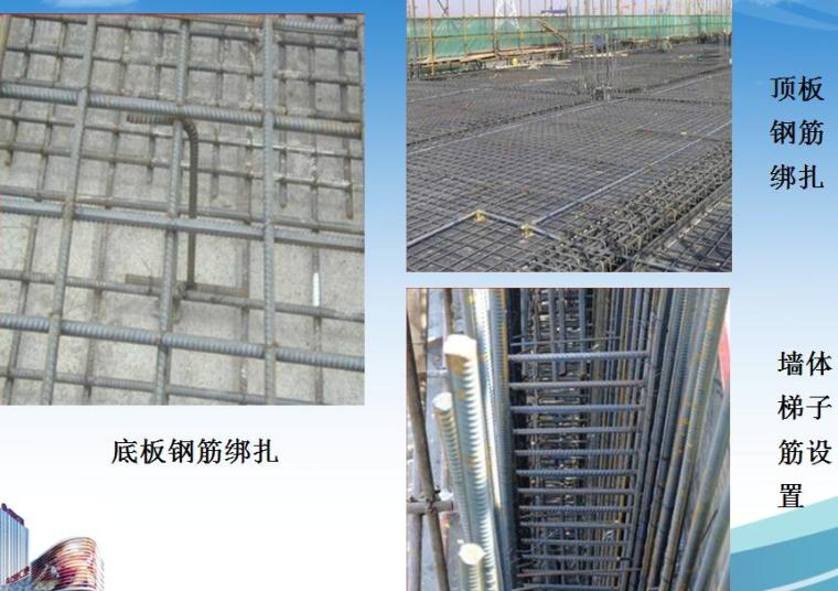 [黑龙江]佳木斯知名地产广场项目策划汇报PPT（146页，技术、安全、标化CI）-钢筋绑扎