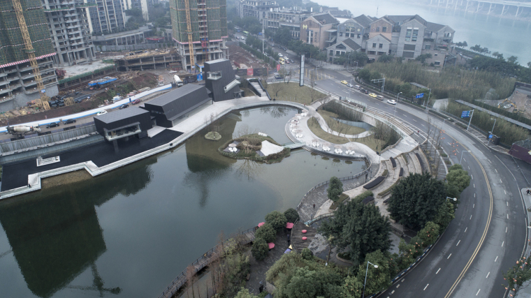 观景窗的su资料下载-承载城市景观片段与文化艺术的容器——重庆天地美术馆