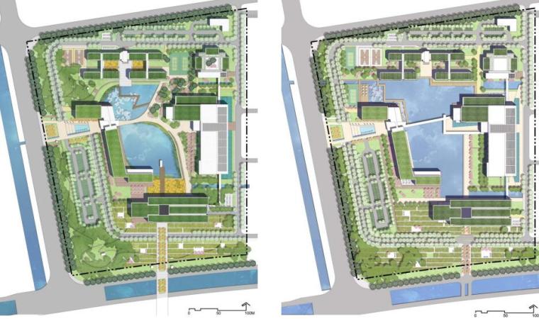 [江苏]杜克大学--中国昆山校区景观方案规划设计（PDF+51页）-平面图