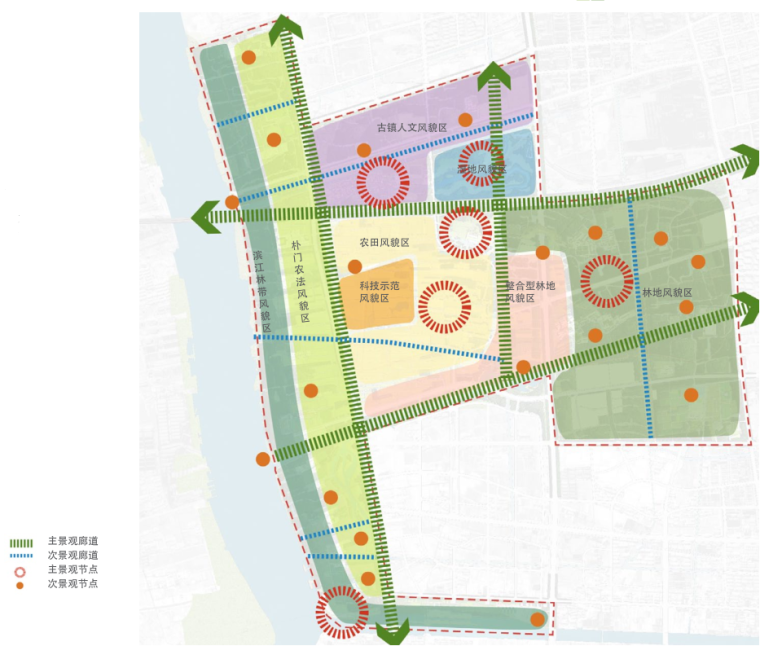 [上海]闵行浦江郊野公园项目景观概念设计（美食，古镇）-C景观风貌规划
