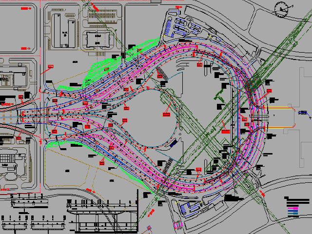 地基支护工程图纸资料下载-机场航站区多种跨径箱梁枢纽型立交桥及跑道建设工程图纸972张（路桥照明交通给排水）