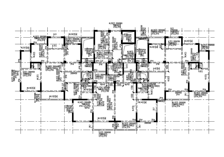 楼梯施工图cad资料下载-[湖北]15层剪力墙结构住宅楼结构施工图（CAD、29张）