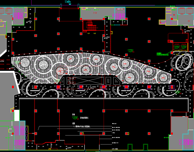 北京新东安广场改造项目电气施工图-地下监控平面图
