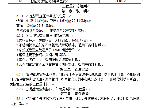 广东省安装工程综合定额第6册上-工程量计算规则