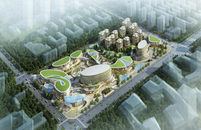 社区健康主题公园设计资料下载-[青岛]城市中的绿洲—主题公园式商业空间水悦城项目