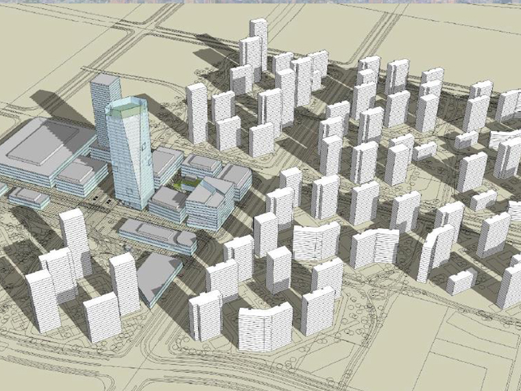 方案文本城市天际线资料下载-[天津]SOM生态城概念设计方案文本