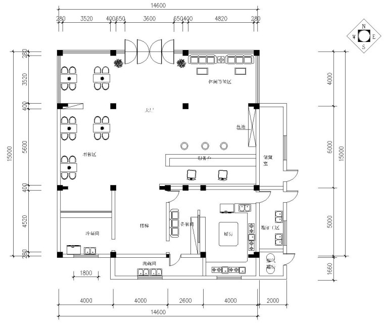 二层CAD全套施工图资料下载-某四层酒店内部装饰全套施工图及效果图