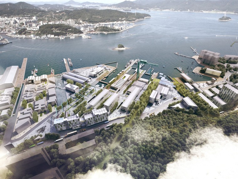 工业遗产利用资料下载-韩国CampMare港口城市规划