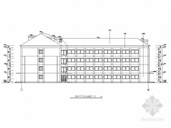 综合性建筑公寓楼资料下载-[学士]四层框架结构中学学生公寓楼毕业设计（含建筑图、结构图、计算书）