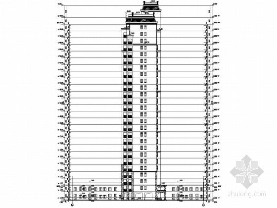 框剪结构商住楼结构图资料下载-10000平26层框剪结构商住楼结构施工图（含详细建筑图）