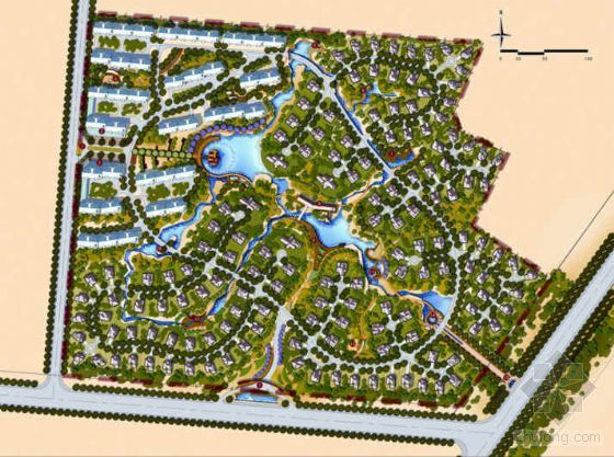 小区规划设计方案手绘资料下载-山东日照花园小区规划设计方案