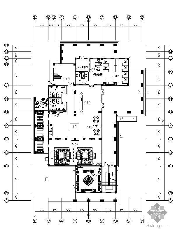居住小区中心广场资料下载-[青岛]某居住小区售楼中心设计图