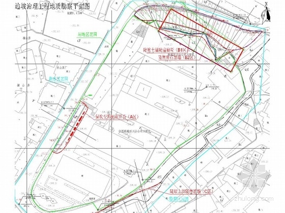 绿化土坡图资料下载-[四川]边坡治理工程勘察地质勘察成果图