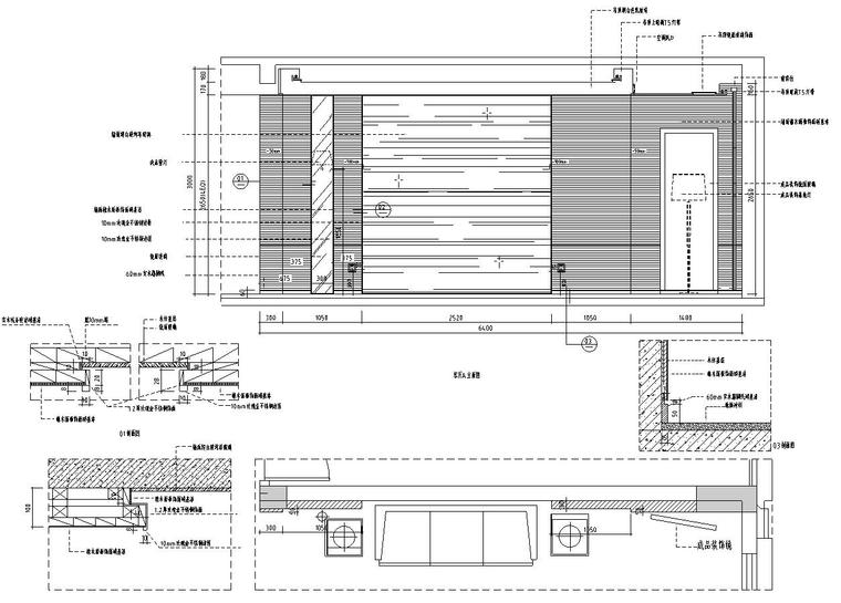 林开新-融侨锦江悦府样板房施工图设计（包含实景图）-客厅立面图