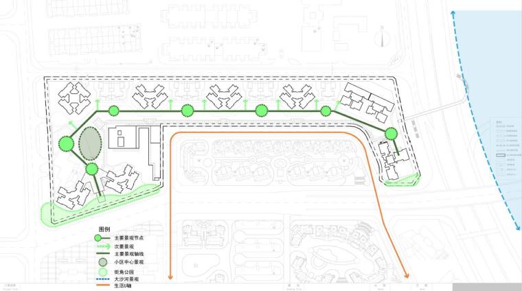 [深圳]超高层经典现代高档住宅小区文本（含幼儿园、活动中心）-超高层经典现代风格高档住宅小区建筑分析图