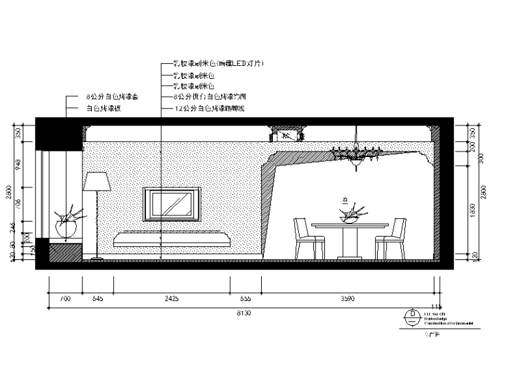 全套现代简约风格样板房设计施工图（含效果图）立面图