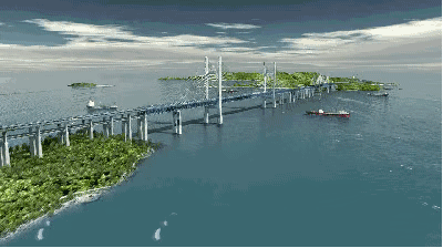 港珠澳大桥桥墩资料下载-港珠澳大桥是第一座，这个是第二座，下一座可能是跨跃琼海或台海